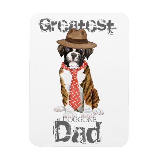 Boxer Vater Magnet (Vertikal)