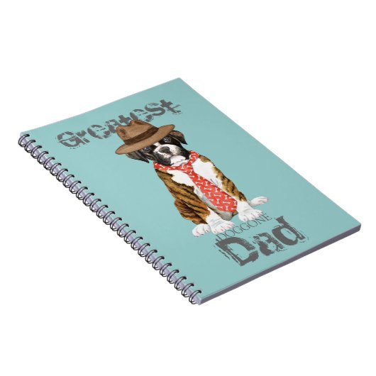 Boxer Vater Notizblock (Rechte Seite)