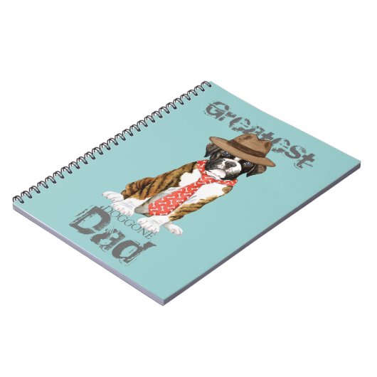 Boxer Vater Notizblock (Linke Seite)