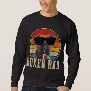 Boxer Vater Vintag Funny Boxer Dog Besitzer Sweatshirt