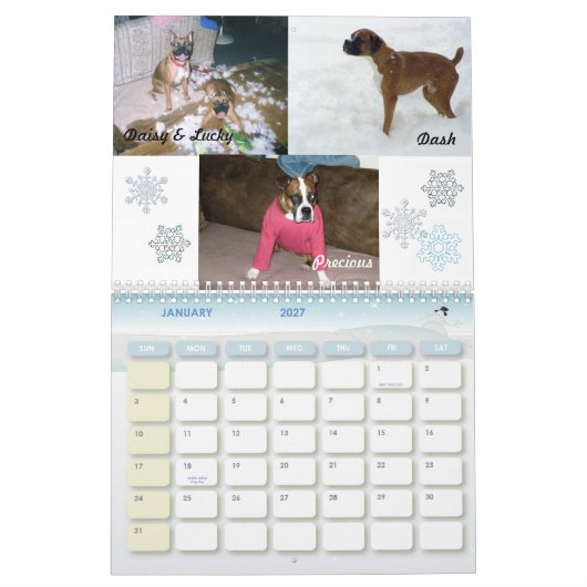 Boxer-verrückter Kalender 2011 (Jan 2027)