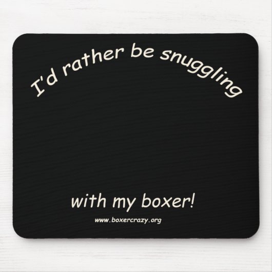 Boxer verrücktes Mousepad - DYO (Vorne)