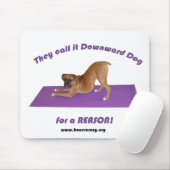 Boxer verrücktes Mousepad - Yoga (Mit Mouse)