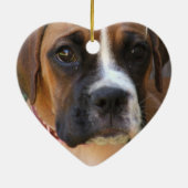 Boxer-Verzierung Keramik Ornament (Hinten)