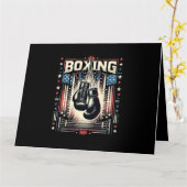 Boxer Vintag Bo - Boxer-Boxen Karte (Gelbe Blume)