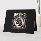 Boxer Vintag Bo - Boxer-Boxen Karte (Rückseite)