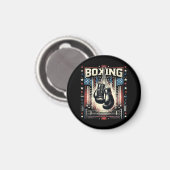 Boxer Vintag Bo - Boxer-Boxen Magnet (Vorderseite/Rückseite)