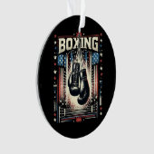 Boxer Vintag Bo - Boxer-Boxen Ornament (Vorderseite)