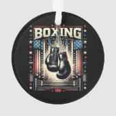 Boxer Vintag Bo - Boxer-Boxen Ornament (Rückseite)
