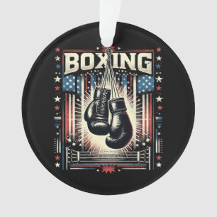 Boxer Vintag Bo - Boxer-Boxen Ornament