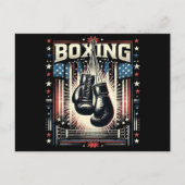 Boxer Vintag Bo - Boxer-Boxen Postkarte (Vorderseite)