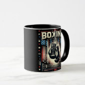 Boxer Vintag Bo - Boxer-Boxen Tasse (VorderseiteRechts)