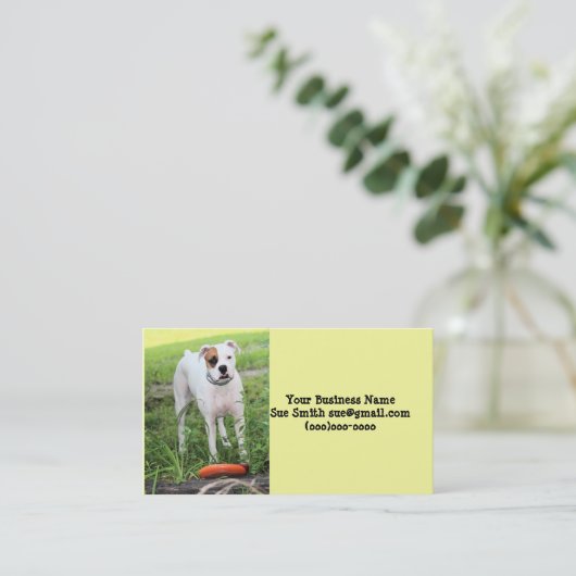 Boxer Visitenkarte (Stehend Vorderseite)