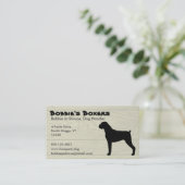 Boxer Visitenkarte (Stehend Vorderseite)