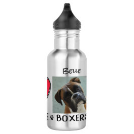Boxer Wasser Flasche Dose Liebhaber Edelstahlflasche