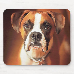Boxer Wasserfarbe Mousepad