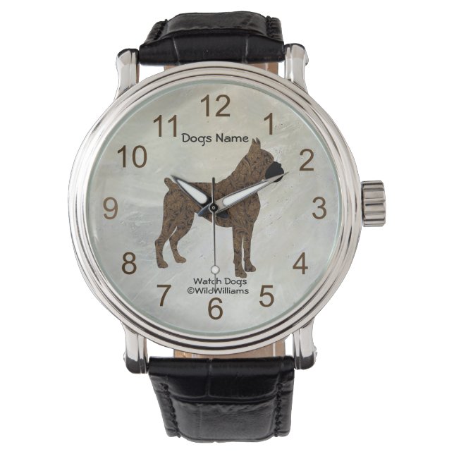 Boxer "Watch Dog" Armbanduhr (Vorderseite)