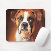 Boxer Watercolor Mousepad (Mit Mouse)
