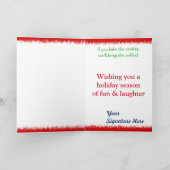 Boxer-Weihnachten Feiertagskarte (Innenseite)