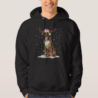 Boxer Weihnachtsbaum Light Pajama Dog Lover Xmas G Hoodie