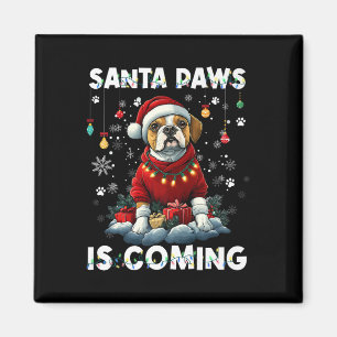 Boxer Weihnachtsbaumleuchten Dekorationen Hund Lov Magnet
