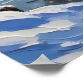 Boxer Weihnachtsboot Urlaub Poster (Ecke)