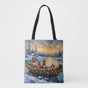 Boxer Weihnachtsboot Urlaub Tasche