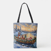 Boxer Weihnachtsboot Urlaub Tasche (Rückseite)