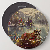 Boxer Weihnachtsfeiertage Button (Vorne & Hinten)