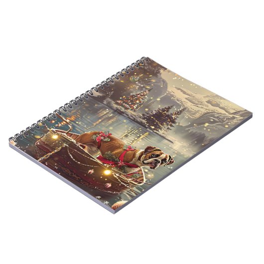 Boxer Weihnachtsfeiertage Notizblock (Linke Seite)