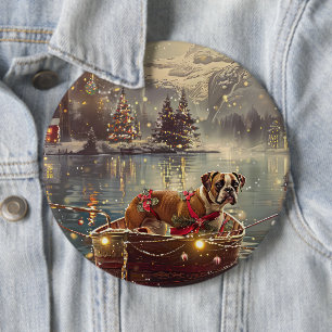 Boxer Weihnachtsfest Reise Button