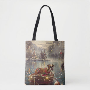 Boxer Weihnachtsfest Reise Tasche