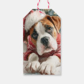 Boxer-Weihnachtsgeschenk-Anhänger Geschenkanhänger (Rückseite)