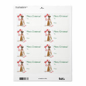 Boxer Weihnachtsgeschenke Stickers (Vorne)