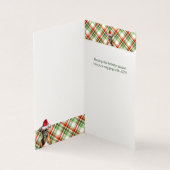 Boxer Weihnachtshund mit Holiday Kariert (Innenseite)