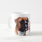 Boxer-Weihnachtskaffee-Tasse Kaffeetasse (Vorderseite Links)