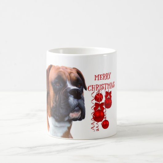 Boxer-Weihnachtskaffee-Tasse Kaffeetasse (Mittel)