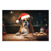 Boxer Weihnachtskost Feiertag Fotodruck (Vorne)