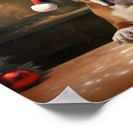 Boxer Weihnachtskost Feiertag Poster (Ecke)