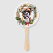 Boxer Weihnachtsmann Fächer (Vorderseite)