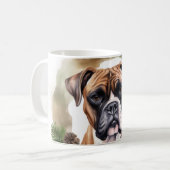 Boxer Weihnachtsmann Kaffeetasse (Vorderseite Links)