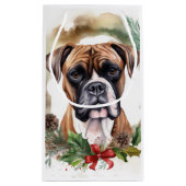 Boxer Weihnachtsmann Kleine Geschenktüte (Rückseite)