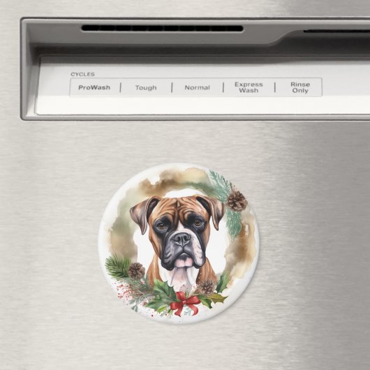Boxer Weihnachtsmann Magnet (In Situ (Geschirrspüler))
