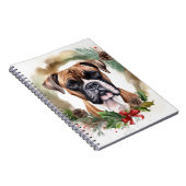 Boxer Weihnachtsmann Notizblock (Rechte Seite)