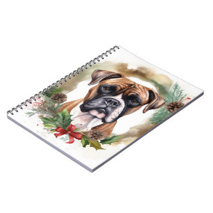Boxer Weihnachtsmann Notizblock
