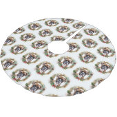 Boxer Weihnachtsmann Polyester Weihnachtsbaumdecke (Schrägansicht)