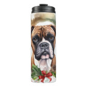 Boxer Weihnachtsmann Thermosbecher (Vorderseite)