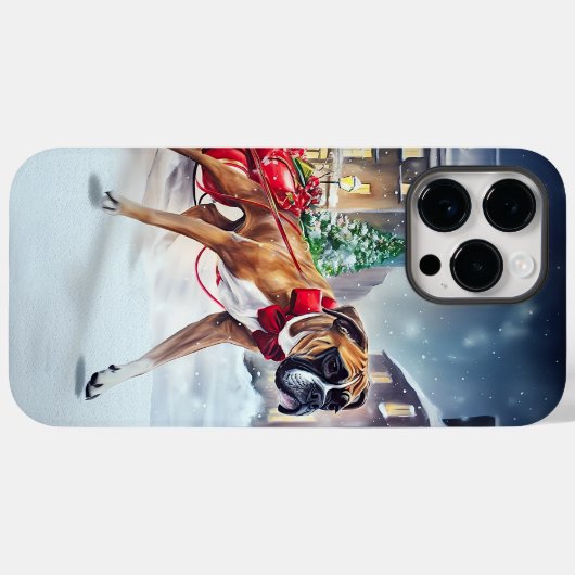 Boxer Weihnachtssaison Case-Mate iPhone Hülle (Rückseite (Horizontal))