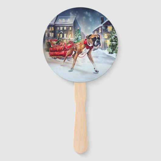 Boxer Weihnachtssaison Fächer (Vorderseite)