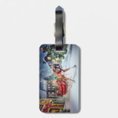 Boxer Weihnachtssaison Gepäckanhänger (Rückseite vertikal)